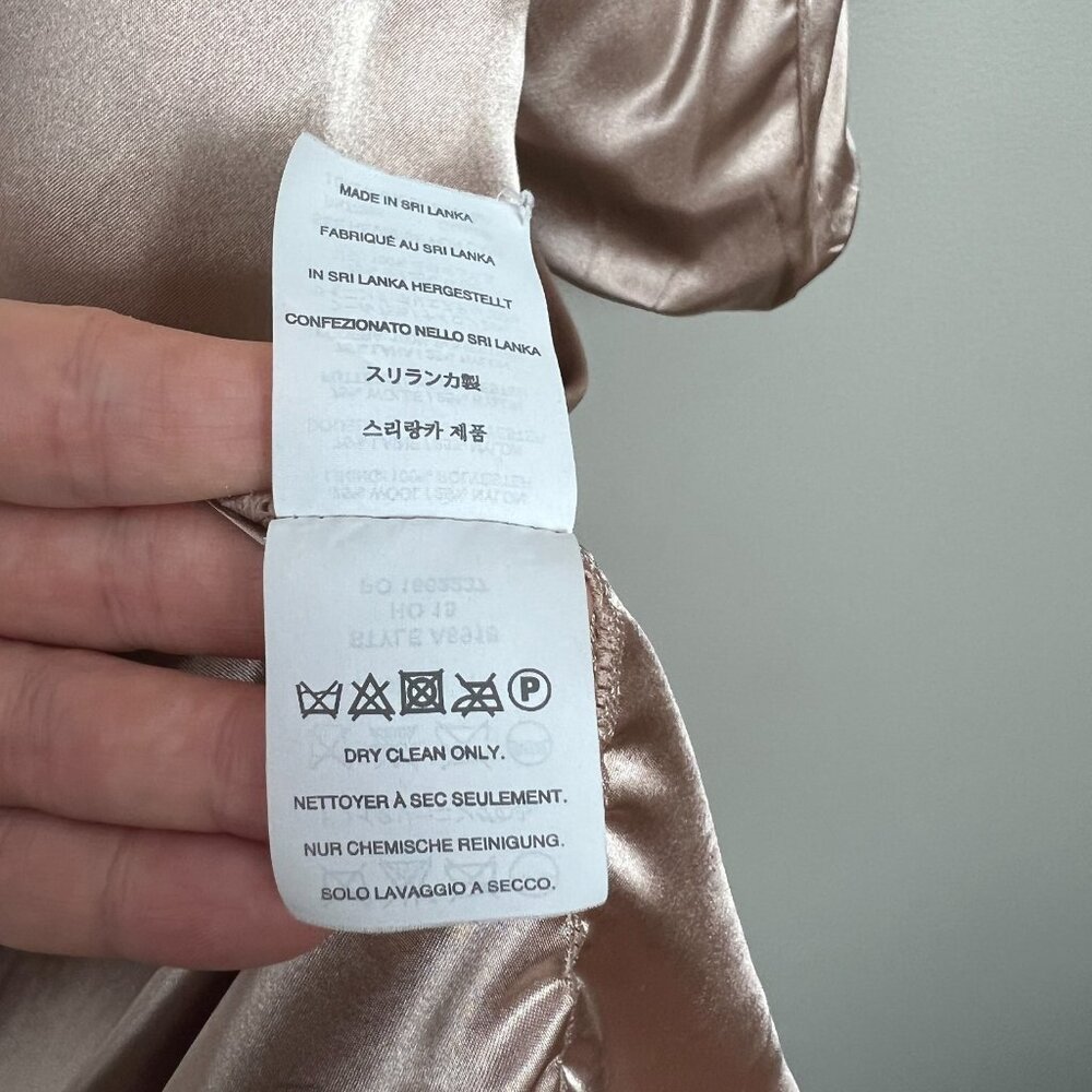 J.‎ Crew Double Cloth Collarless Coat Jacket Womens 14 Mauve Wool Preppy Italy - Picture 14 of 16